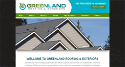 Desktop Screenshot of greenlandroofing.com